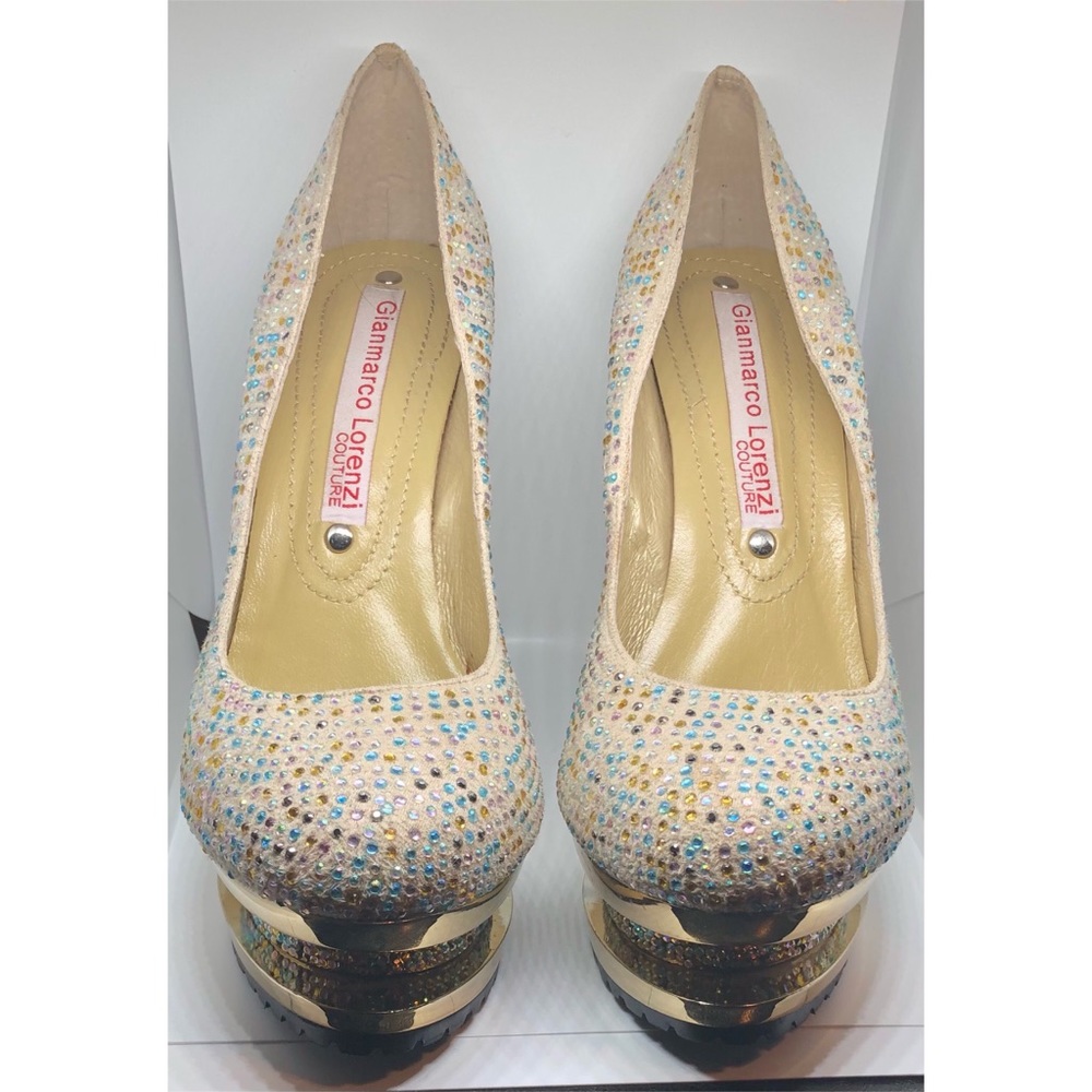 Gianmarco Lorenzi Couture blinged out Heels